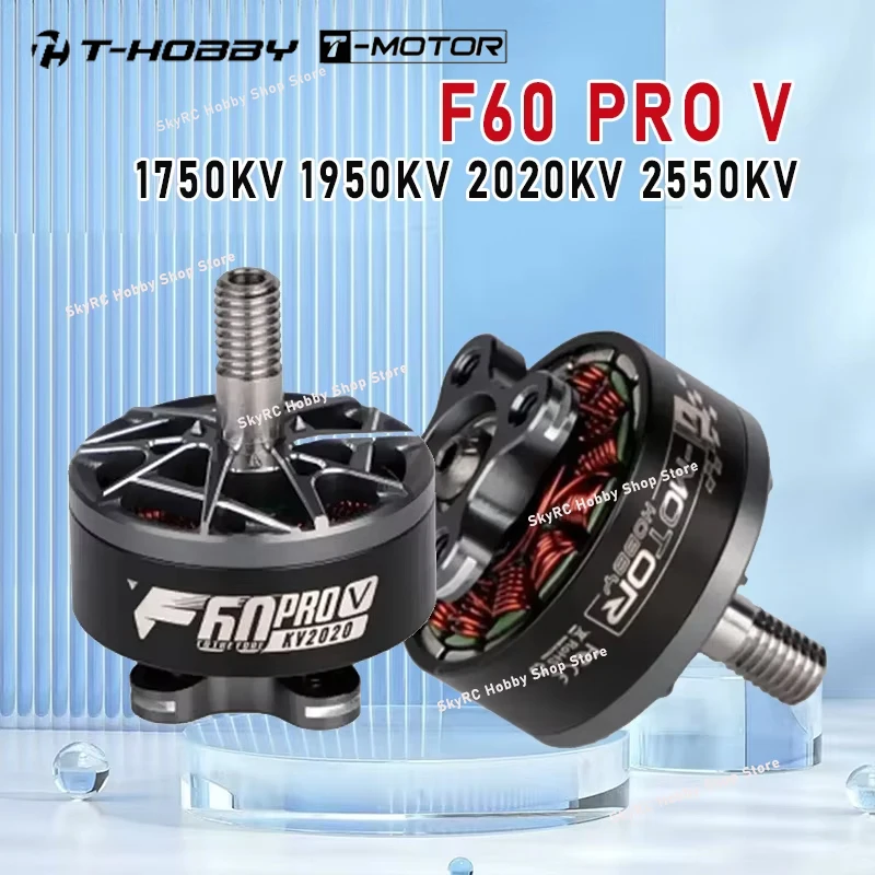 

Бесколлекторный двигатель T-MOTOR T-HOBBY F60 PRO V 1750KV/1950KV/2020KV/2550KV 5-6S для FPV RC гонок