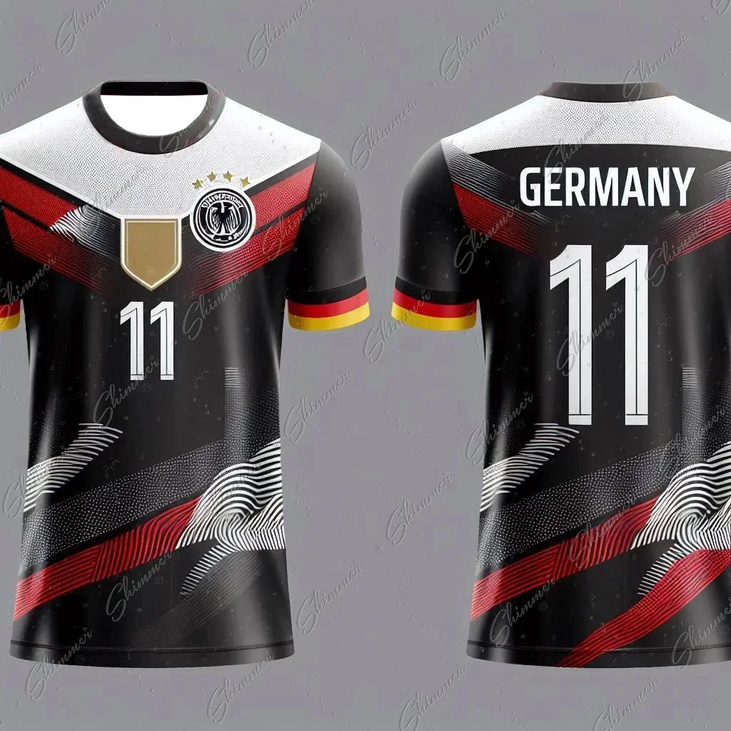 24-25 Football Jersey Germany Short Sleeves Pop Kids Youth Training and Competition Tops Soccer Shirts Men's Football Team Shirt