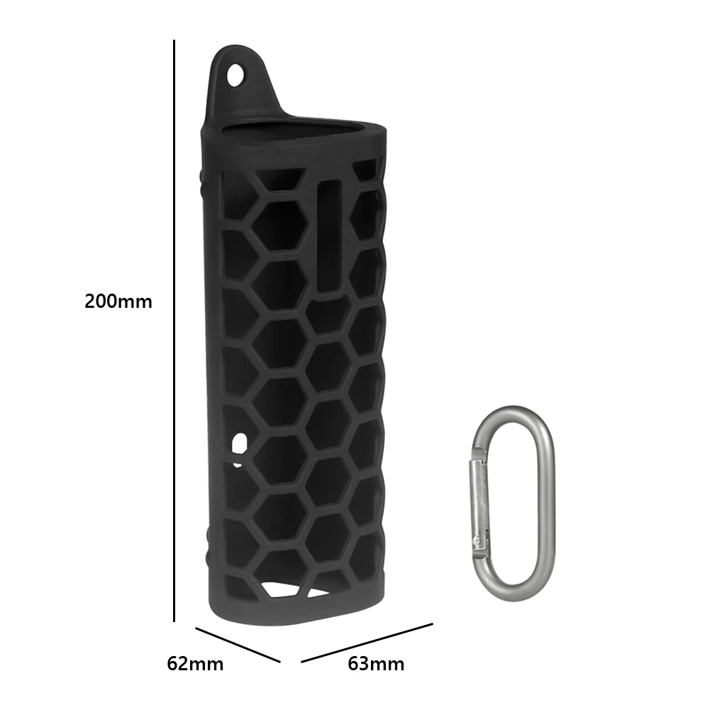 حافظة من السيليكون حافظة سفر مضادة للصدمات مضادة للخدش غطاء حماية ناعم قابل للطي مع حلقة تسلق لـ Sonos Roam 2