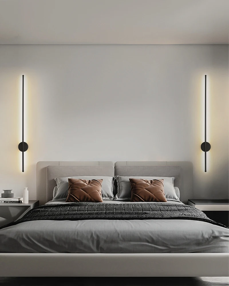 LED-Wandleuchten für den Innenbereich, für Schlafzimmer, Nachttisch, Schwarz, Gold, Innen-LED-Wandleuchten, Wandbeleuchtung, Wandleuchte, Korridor, Hartdraht – Detail 7
