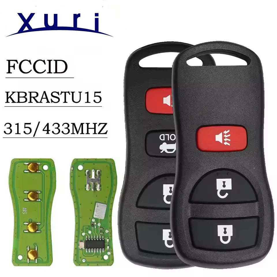 

Xuri 315 МГц/433 МГц fcc id: kbrottu15 брелок для дистанционного управления для nissan altima xterra maxima Sentra 350z murano infiniti fx45 g35 i35