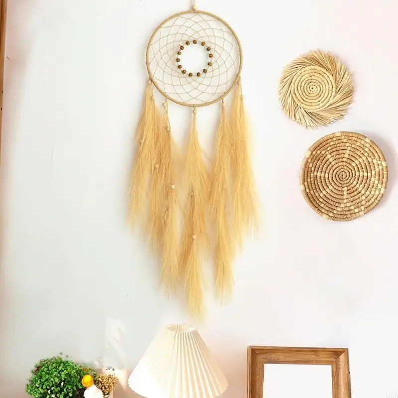2025 Tassels ใหม่ที่สง่างาม Faux Grass Dreamcatchers เครื่องประดับสำหรับห้องนอนหรือห้องนั่งเล่น