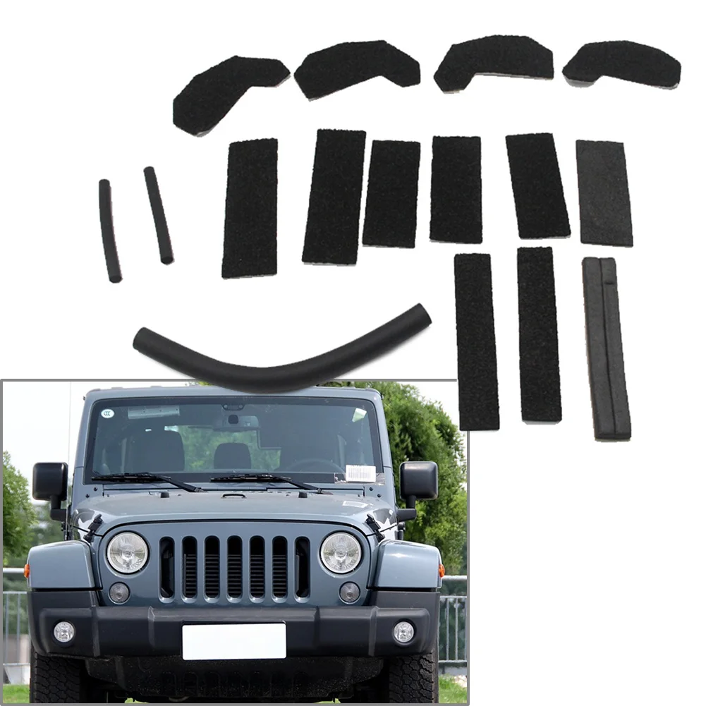 Removable Hard Top Foam Blocker Seal Kit For Jeep Wrangler JK 2007-2018 68026937AB Car Accessories Parts