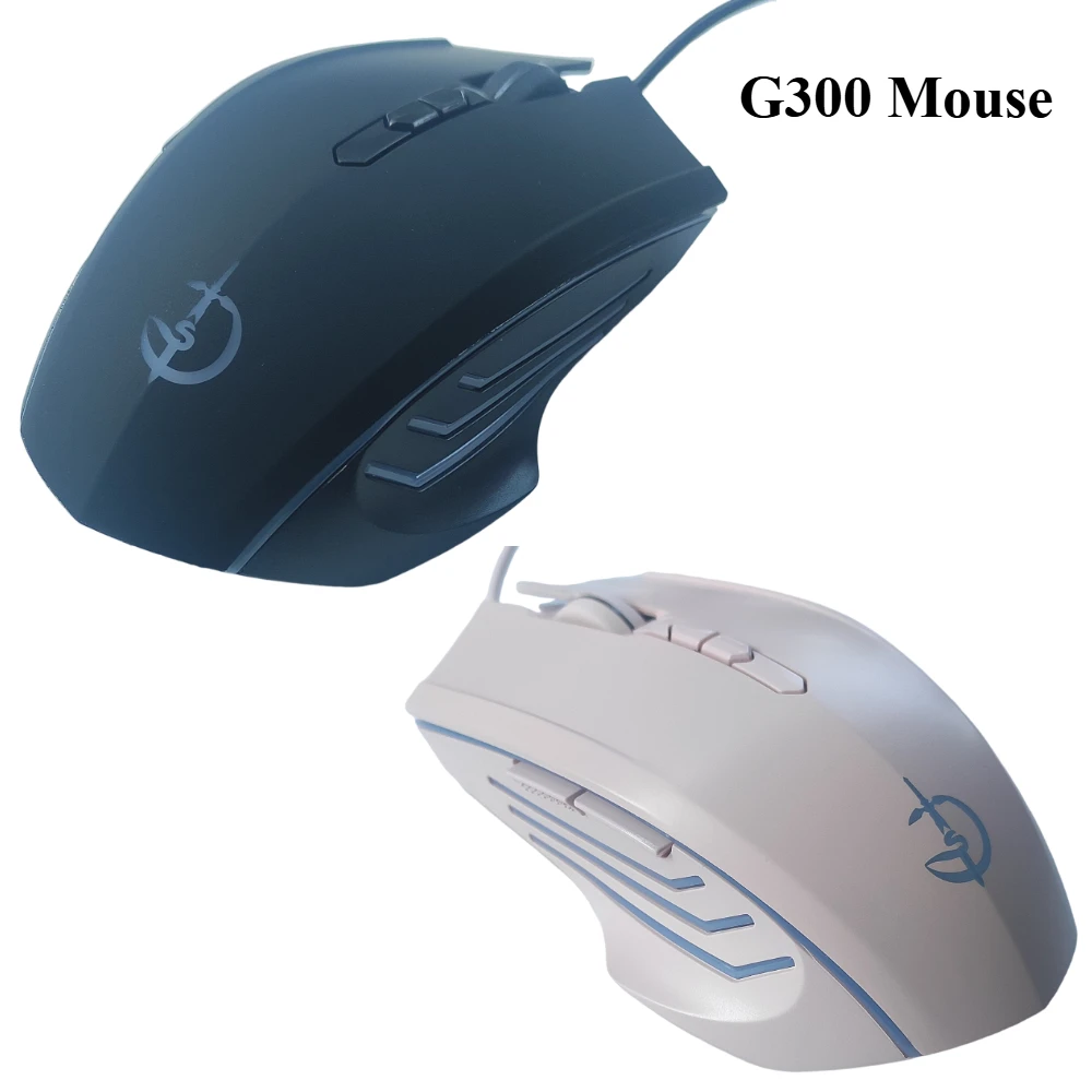 

Samhuak shG300 Wired Mouse RGB Colorful Male And Female Suitable Computers Desktop Laptops Mute Silent Gaming Office Mouse