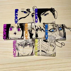 BLEACH Anime Keychain Women Japan Acrylic Key Chain Man Cartoon Key Ring Pendant Ornament Kids Accessories Friend Gift