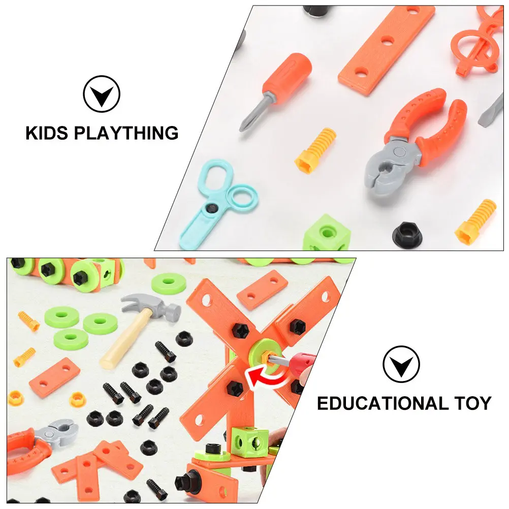 

1Set Kids Assembly Nut Screw Combination Plaything Educational DIY Tools Creative Modeling Set for Brain Development Hand