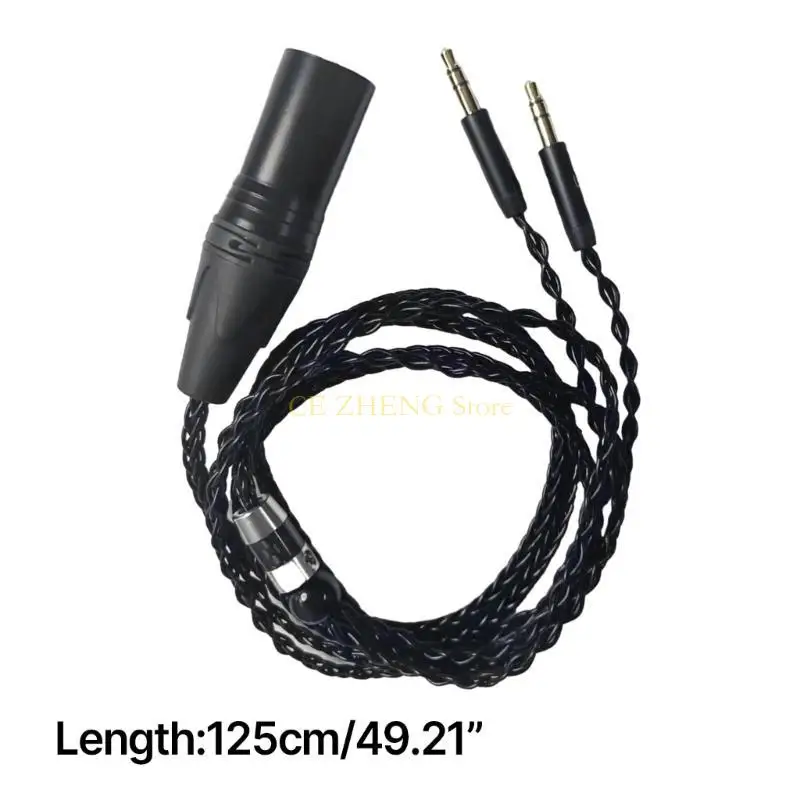 Cáp nghe 3,5 mm chất lượng E56B với 4pinXLR cân bằng nam cho D7100 D7200