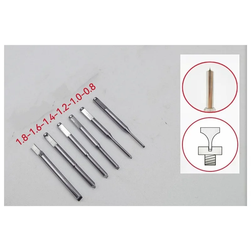 AC88-6Pcs Watch Repair Screwdrivers Kit For 3135 2135 Movement Repair Screwdriver T0.8-1.0-1.2-1.4-1.6-1.8 Watchmakers Tool