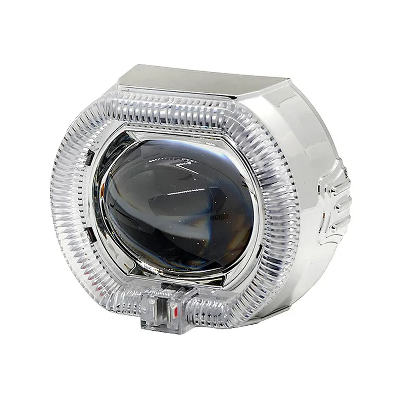 

2,5-дюймовая линза проектора дальнего/ближнего света, светодиодная фара с ангельским глазом, замена переднего дальнего света для мотоцикла 12 В