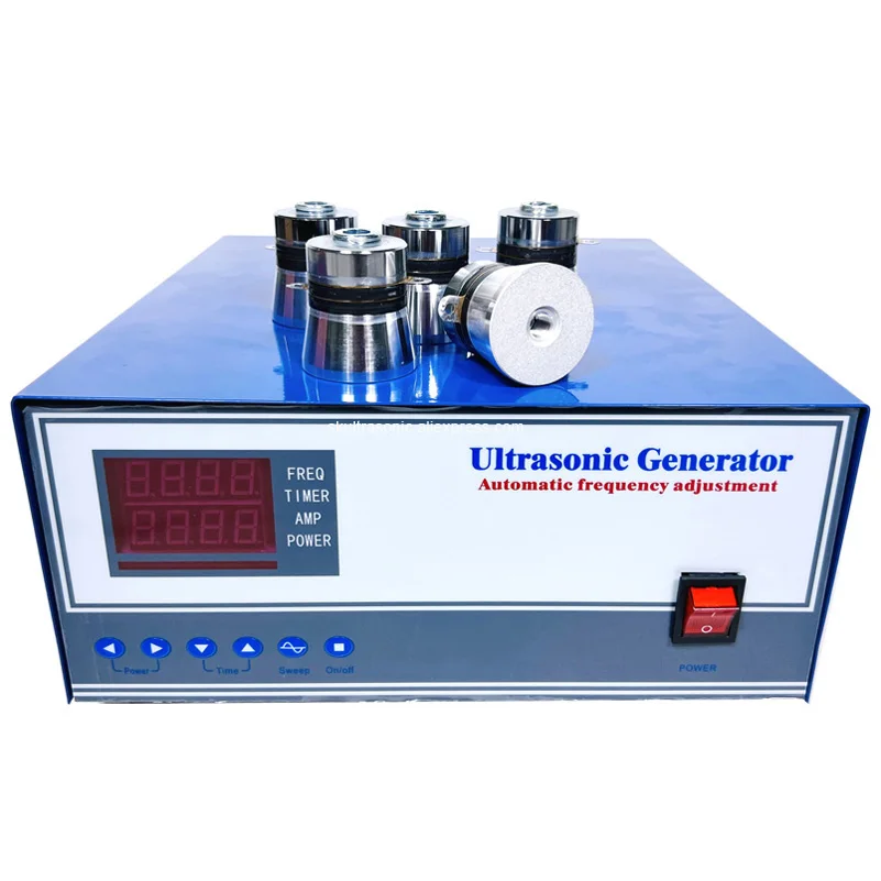 25khz-40khz 1500W Ultrasonic Generator For Industrial Cylinder Injector Printhead Oil Rust Dirty Degreaser Cleaning Machine