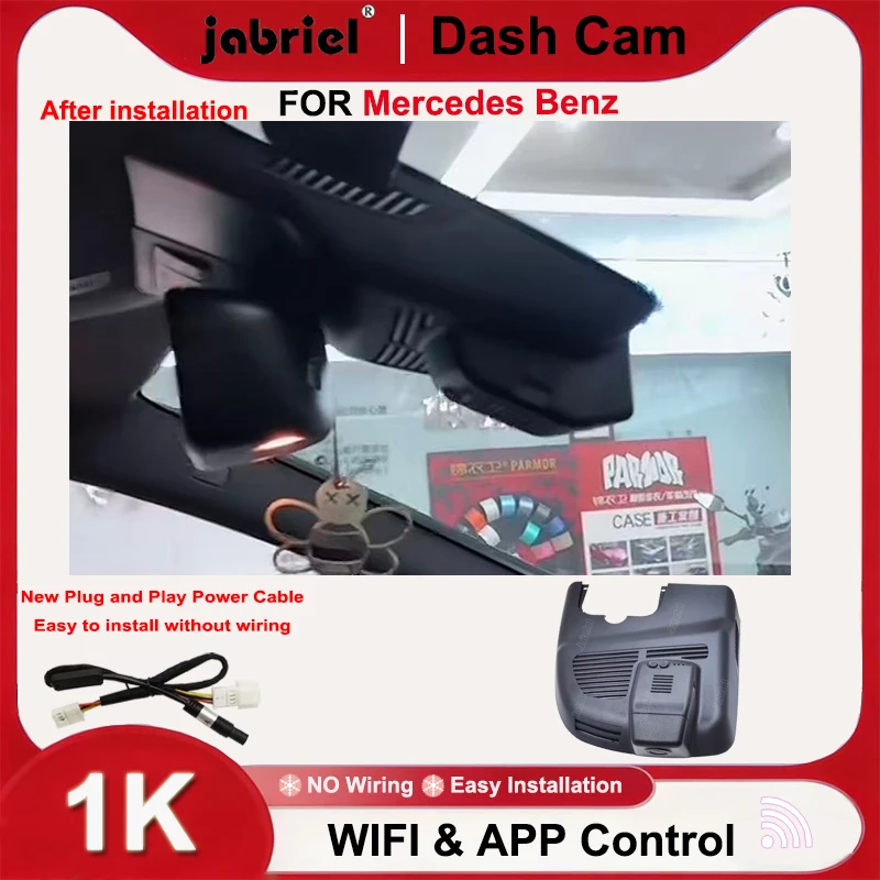 

Jabriel 1080P Dash Cam for Mercedes Benz GLA x156 CLA w117 A Class w176 w177 for Mercedes Benz gla cla a 45 220 220d 250 amg
