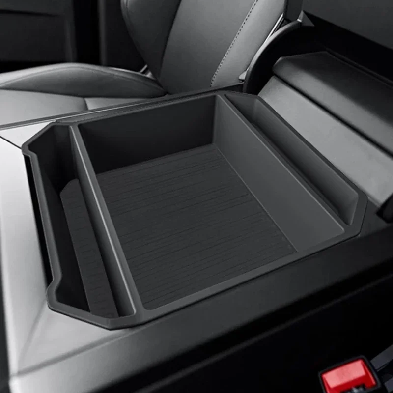 ل تسلا Cybertruck 2024 2025 2026 مركز التحكم مسند الذراع صندوق صندوق تخزين حامل الكأس اكسسوارات السيارات الداخلية المنظم ترتيب #5