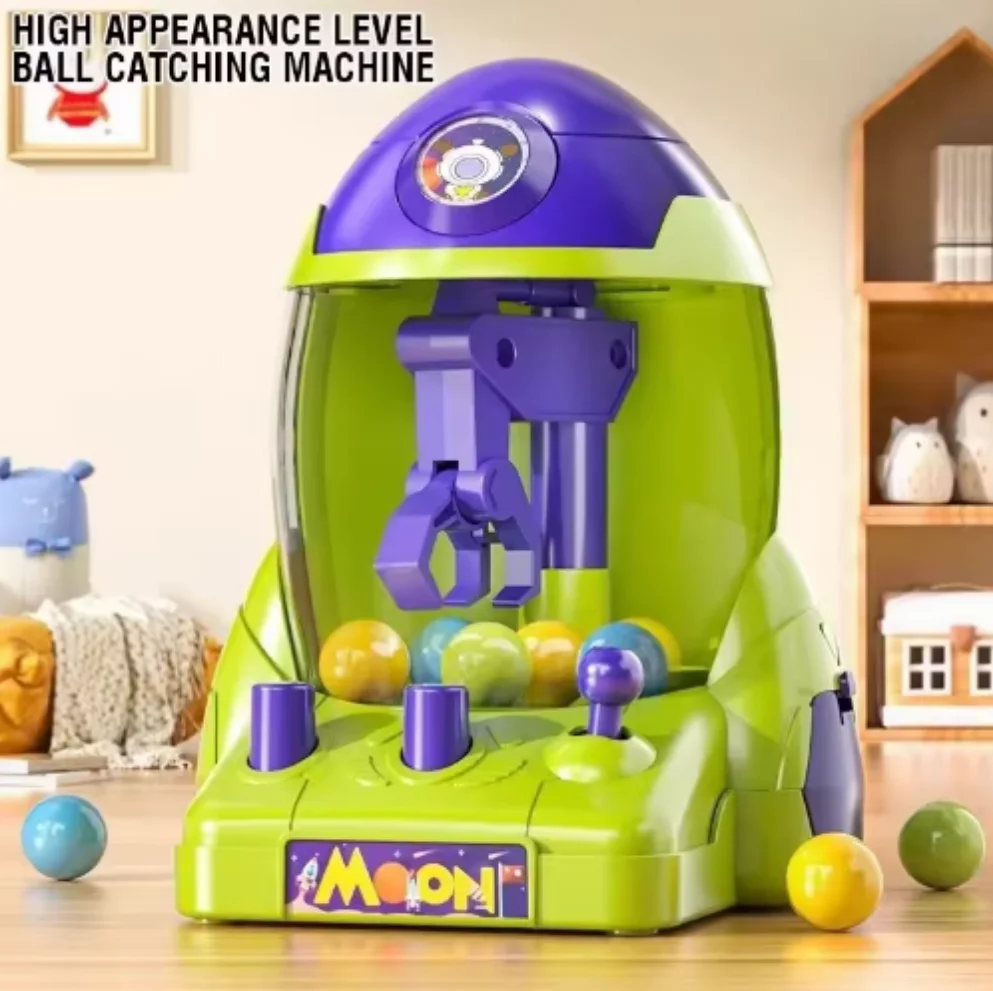 Space Rocket Crawler, Ball Pincer, Egg Twister Claw Machine Table Game Fun Challenge Mini Arcade Game for Children Lottery gift