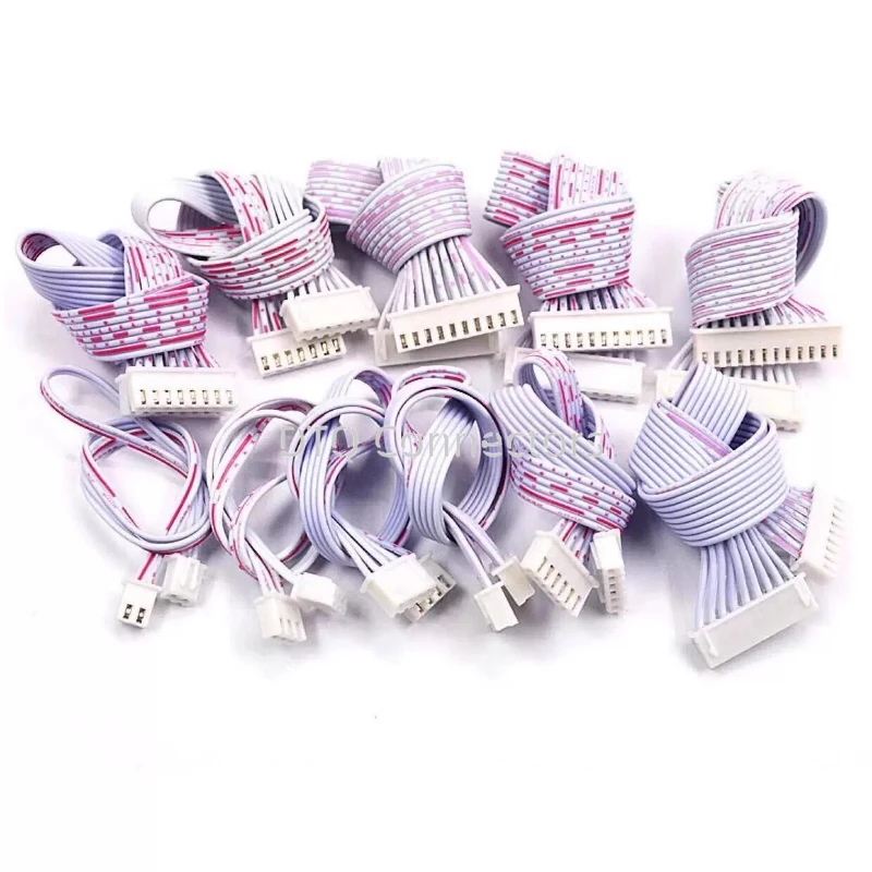 5pcs Jst Xh2.54 Xh 2.54mm Single/double Wire Cable Connector 2p/3/4/5/6/7/8/9/10p12 Pin Pitch Red Blue Male Female Plug