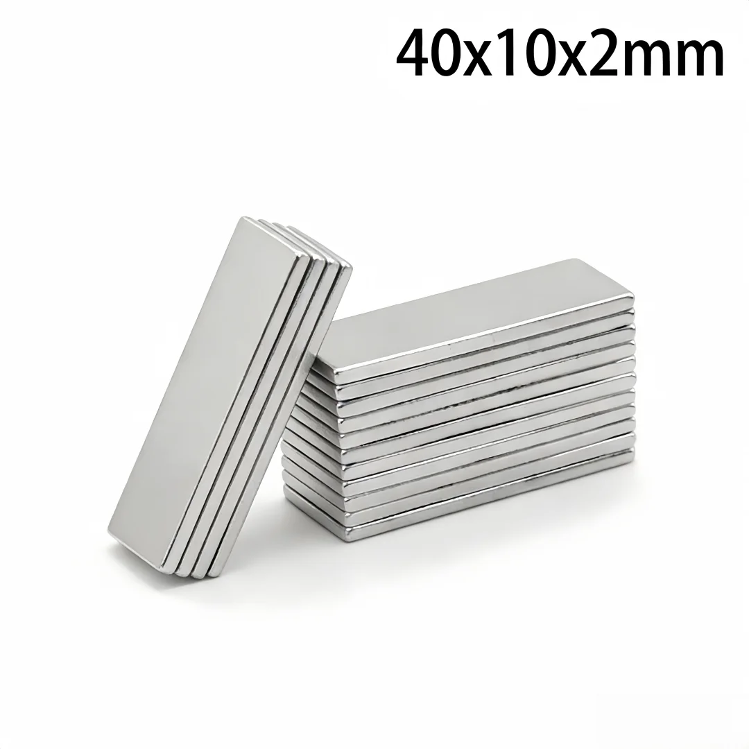 40x10x2mm Sheet Powerful Magnets 40*10*2 Strong Block Magnets For Fridge DIY Building Scientific Craft Education 40x10x2
