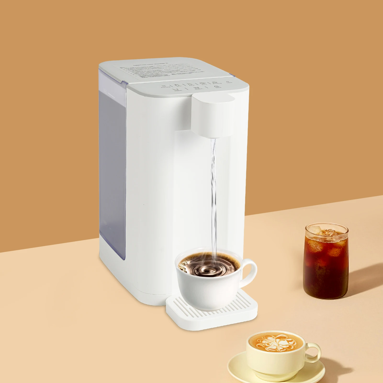 

102oz Instant Hot Water Dispenser 1600W 5 Gear Adjustable Electric Kettle White Water Heater for Milk Powder Lemonade Coffee