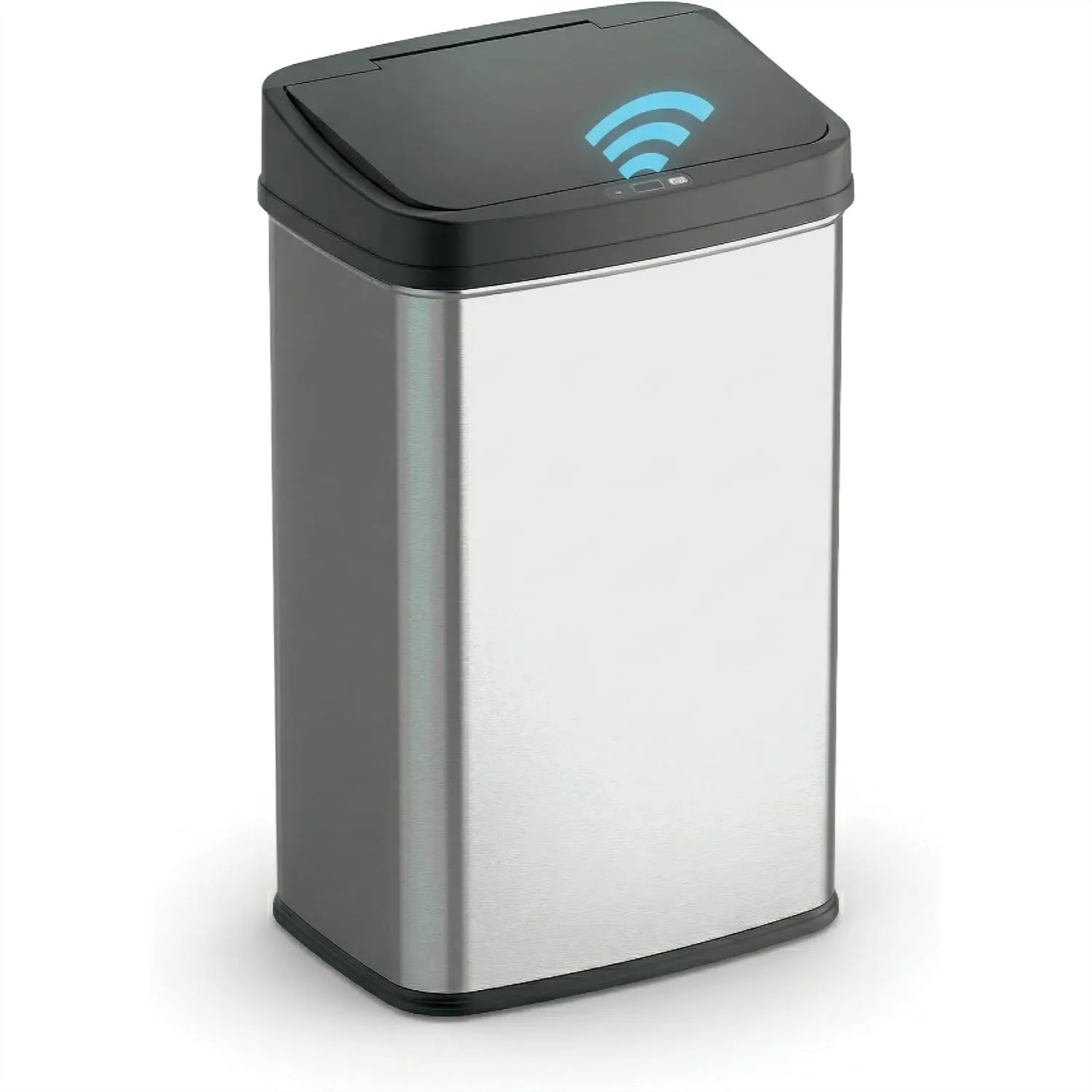 

13 Gallon Automatic Trash Can, Touchless Motion Sensor Garbage Can with Odor-Sealing Lid, Rectangular Stainless Steel for