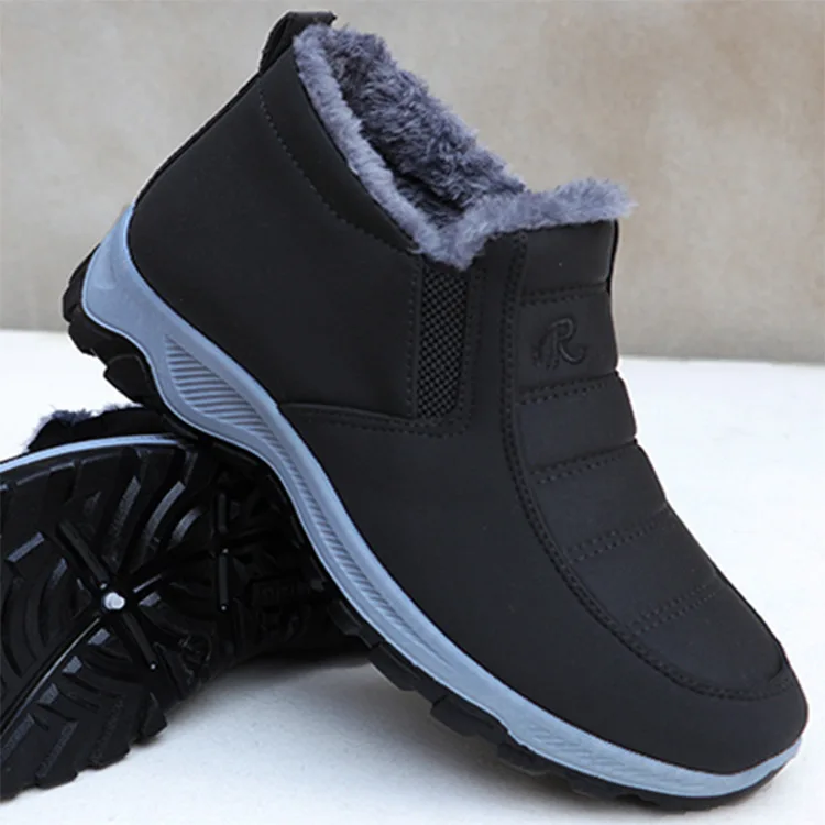 

Female Slip On Casual Shoe Plush Footwear Men's Ankle Botas Women's Unisex Winter Shoes Women Waterproof Snow Boots