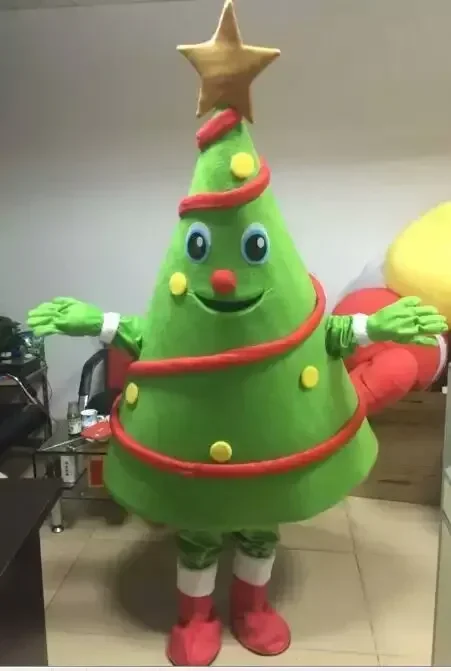 Weihnachts baum Maskottchen Kostüm Party Kleid Halloween Erwachsenen Maskottchen Kostüm Werbung Show Kostüm Tier Karneval Kleidung