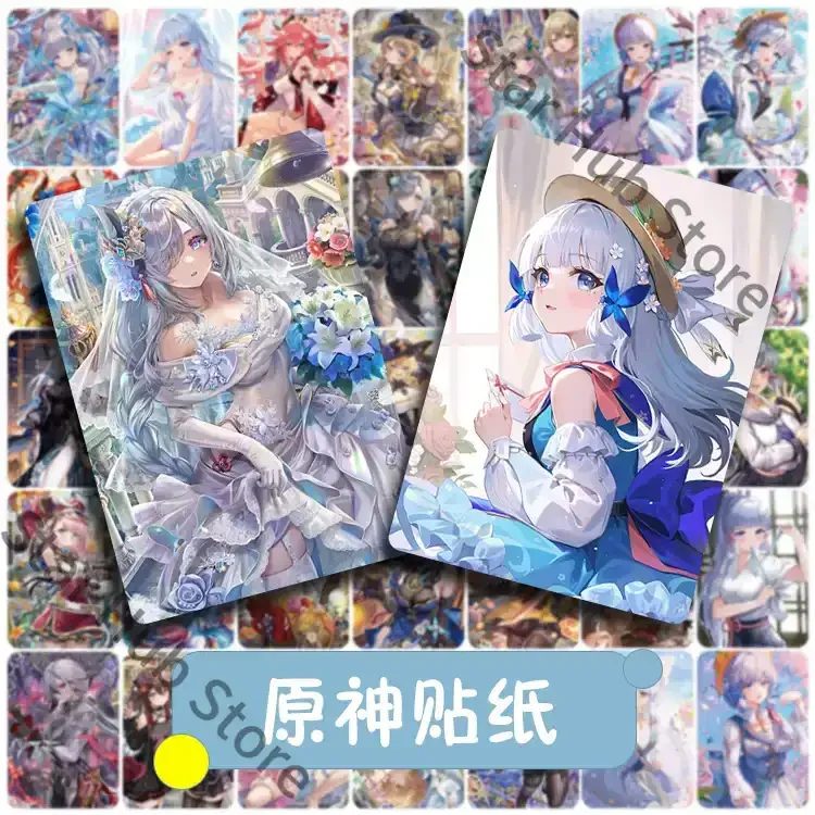 Autocollants Genshin Impact Nahida Sangonomiya Kokomi Nilou, décalcomanies, produits liés au jeu, souvenirs, cadeaux exquis pour cosplay