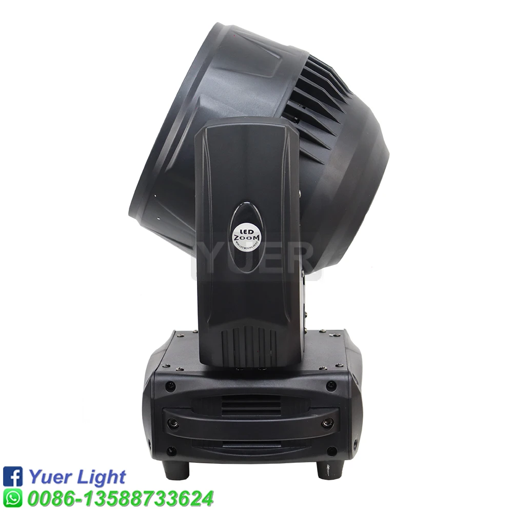 YUER-LED RGBW feixe e lavagem Zoom Moving Head Light, 19x15W, equipamento de iluminação para DJ, discoteca, festa, bar, Dance Floor, efeito de palco, novo