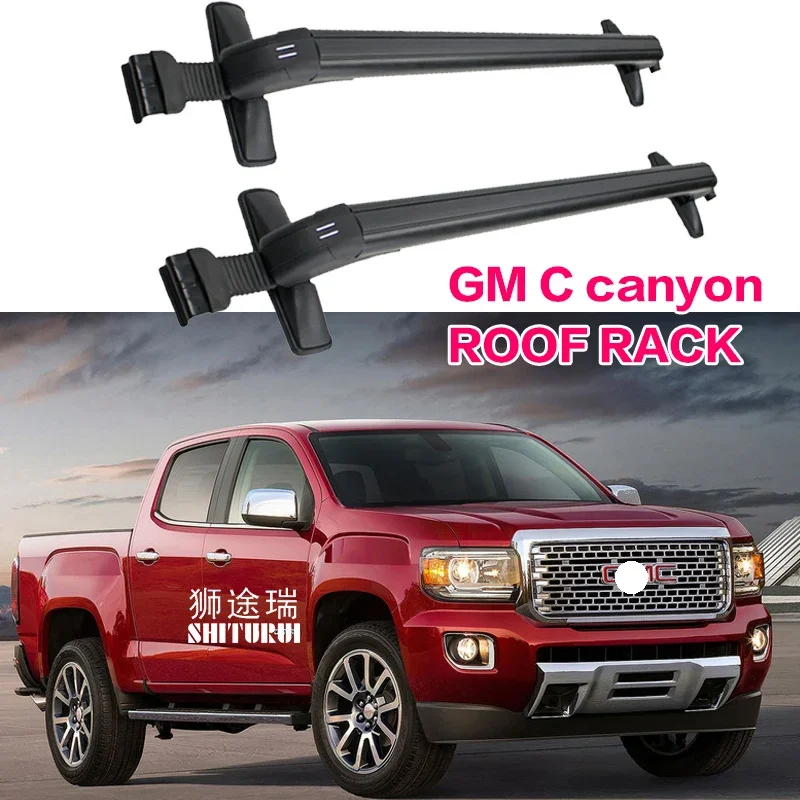 

FOR GMC canyon 2015+ Heavy-duty Bars with Locking Aluminum Alloy with Luggage Box Bike Rack sport Roof Luggage Trunking