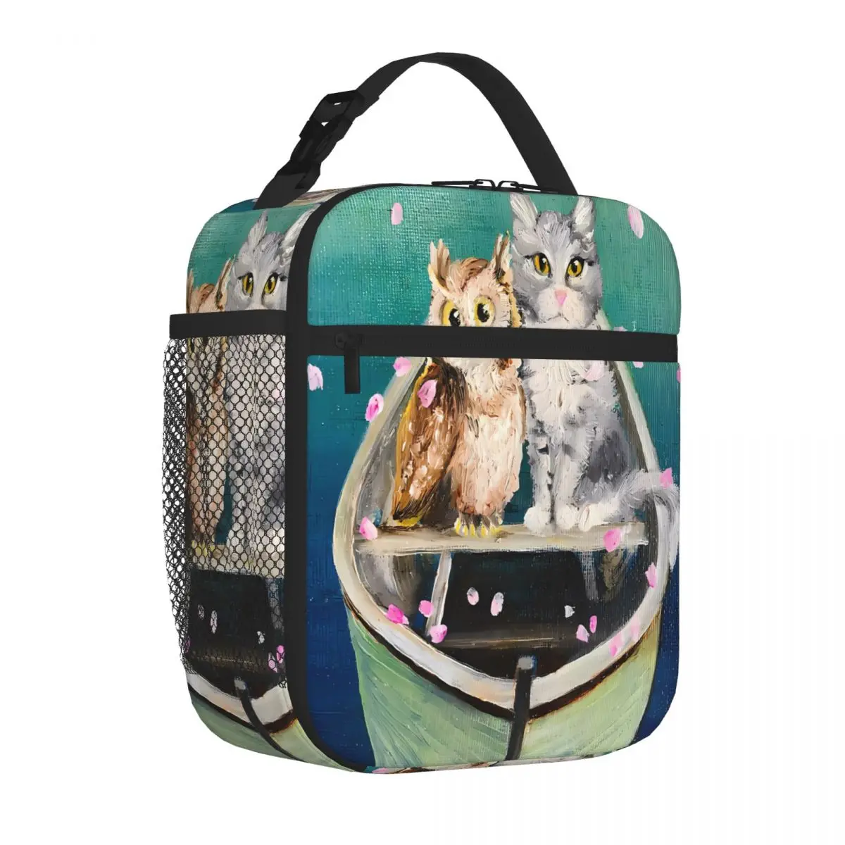 Bestselling The Owl And The Pussycat Graphic Thermal Lunch Bag Field Work Meal Food Storage Bag