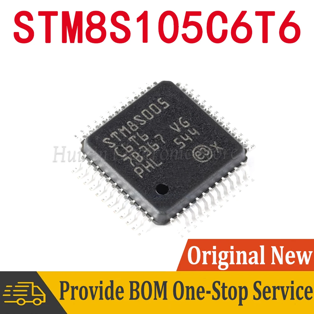 1-5pcs STM8S005C6T6 STM8S005C6 8S005C6T6 LQFP-48 16MHz 32KB Flash 8bit Microcontroller Chip IC New Original