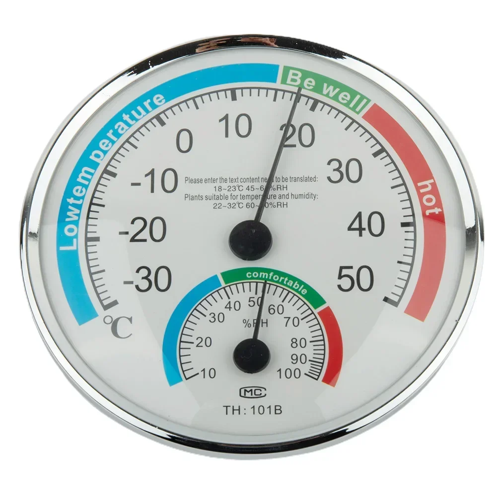 Garden Décor Thermometers Home Office -30-50° 1 Pcs Fahrenheit/Celsius(℉/℃) Hygrometer Infinite Outdoor/Indoor