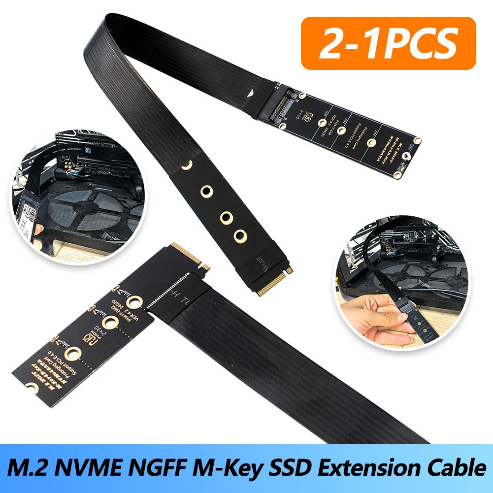 

Двойной протокол PCIE4.0 M.2 M Key NVME Удлинительный кабель Riser Card SSD-адаптер для 2230 2242 2260 2280 M.2 PCI-e / M2 NGFF SATA SSD