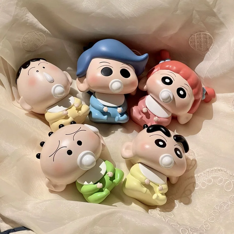 Cartone animato carino ciuccio pastello piccolo principiante figura scatola cieca bambino Xiaoxin Q versione creativa bambola carina desktop auto ornamento regali