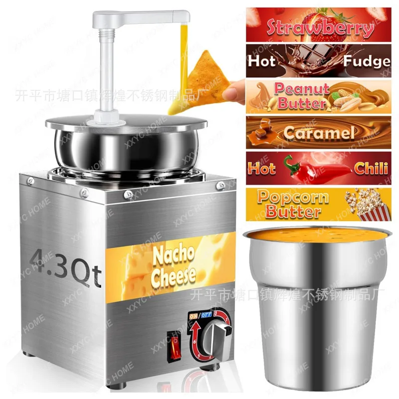 SS Electric cheese cheese machine dispenser single head square stainless steel electric sauce pump