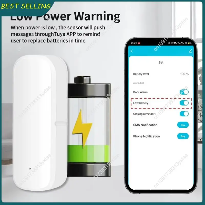 

N09R-Wifi Tuya Door Window Sensor Open Close Detector Home Security System Remote Control Smart Life