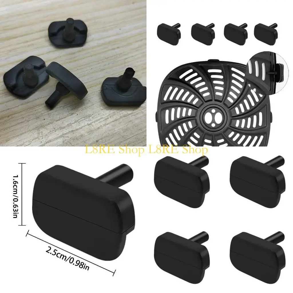 L8RE NÃO SLIP SILPO SILICONE GUARDOS DURÍVEL FRYER SILICONS BUMPERS TAPAS SILICONE