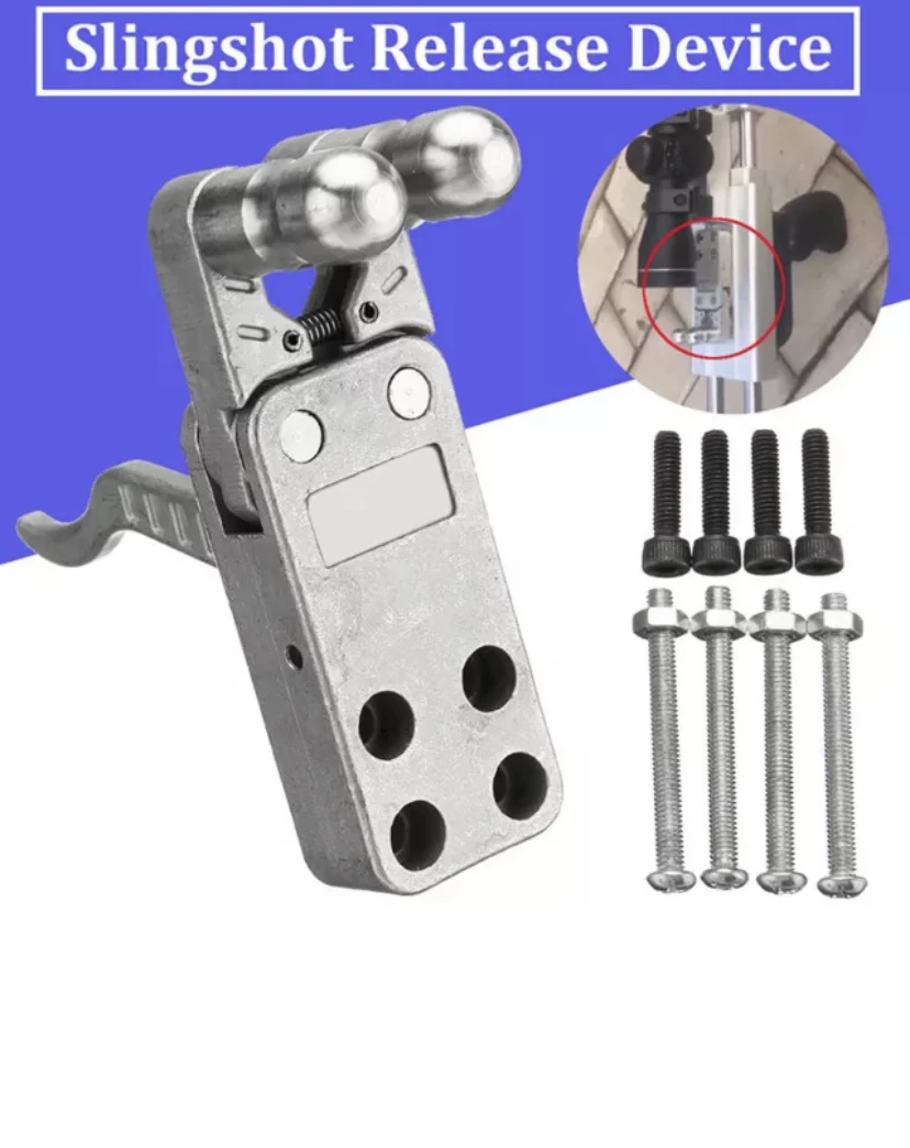 Rvs Slingshot Release Apparaten Catapult Rifle Trigger Met Schroeven Hoge Kwaliteit