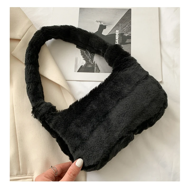 New Trendy and Fashionable Girls and Girls Handheld Plush Bag image 6