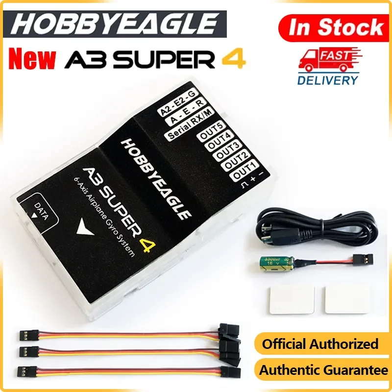 

Hobbyeagle A3 Super 4 A3S4 Super4 Flight Controller 6-axis Airplane Gyro&Stabilizer System Standard RC Airplane Fixed-Wing