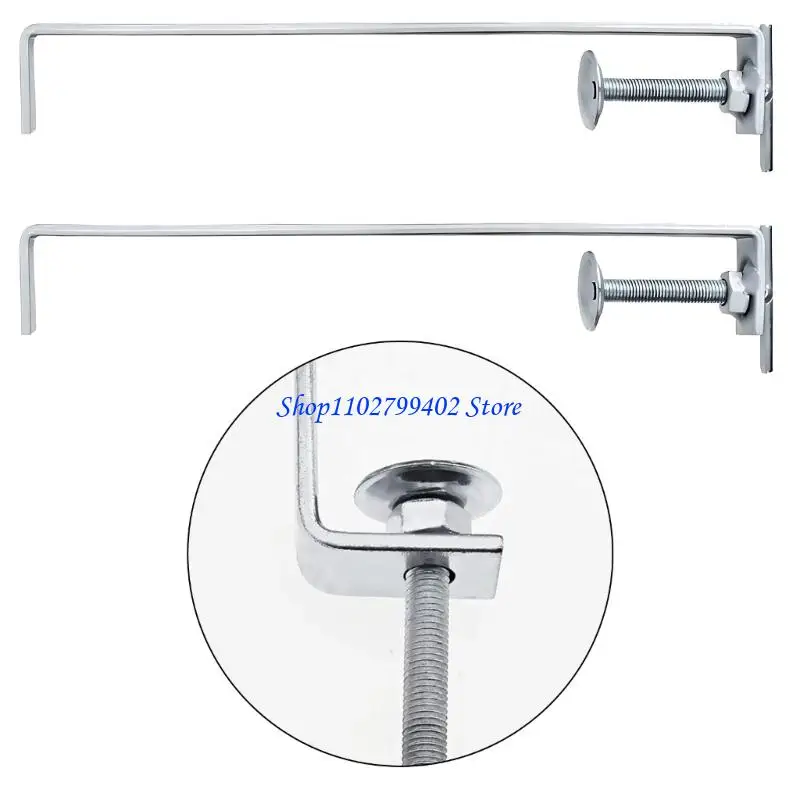 547F Serrated Grip Brick Clamp Set of 4 with Adjustable Opening, Metal Clamp Body and Daily Use Design for Masonry Handling and