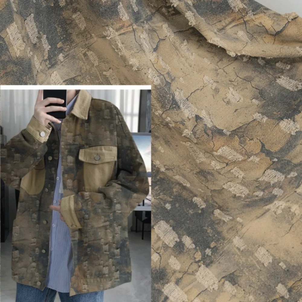 

Denim Fabric Fashion Outerwear Dress Designer Apparel Sewing Fabrics Cloth Diy Sew By Meter Pure Cotton Material