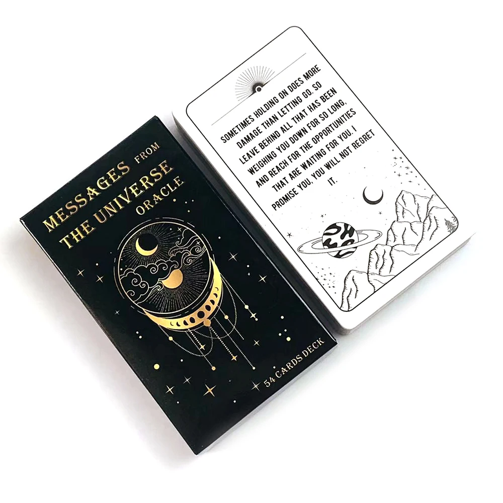 Messages From The Universe Oracle Cards A 54 Cards English Version Of Fate Divination Card Game,Family Party Game Cards