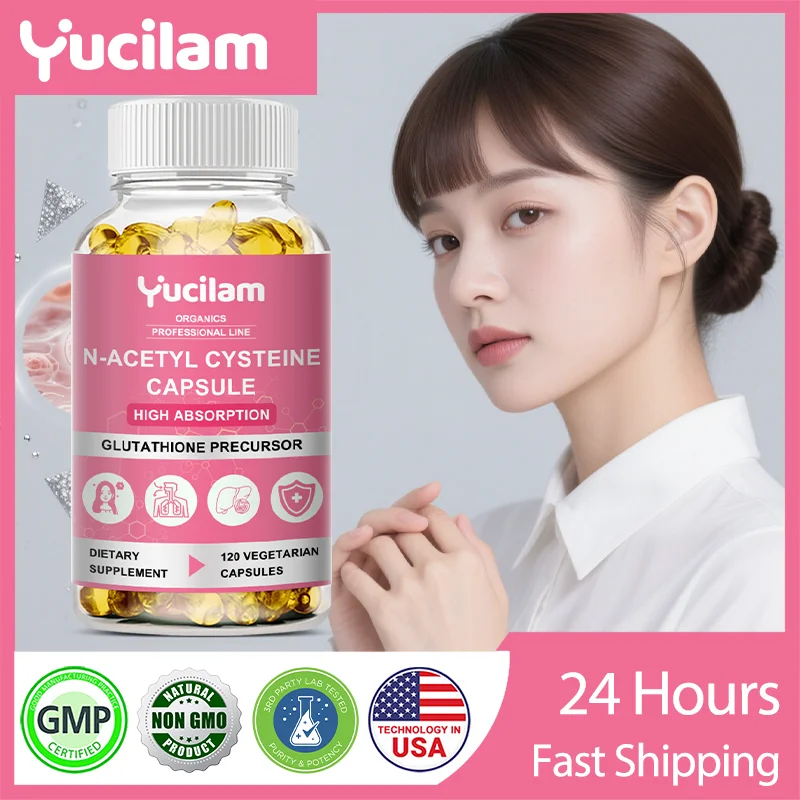 

Отбеливающие капсулы NAC Glutathione N-Ацетилевая цитина 600 мг - Мощный антиоксидант, поддержка иммунитета - Респираторная - Здоровье печени