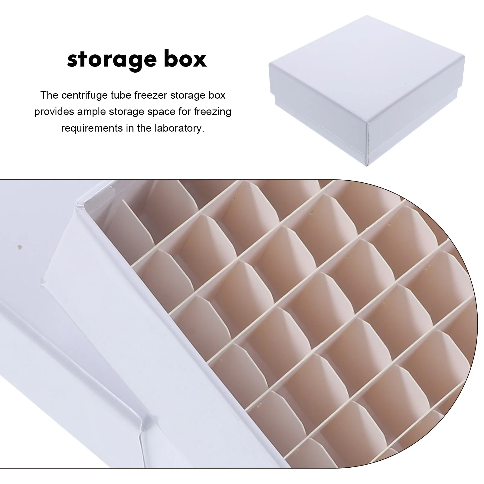 กล่องตัวอย่างกระดาษ Tube Cryogenic Storage Holder สําหรับห้องปฏิบัติการ Microcentrifuge