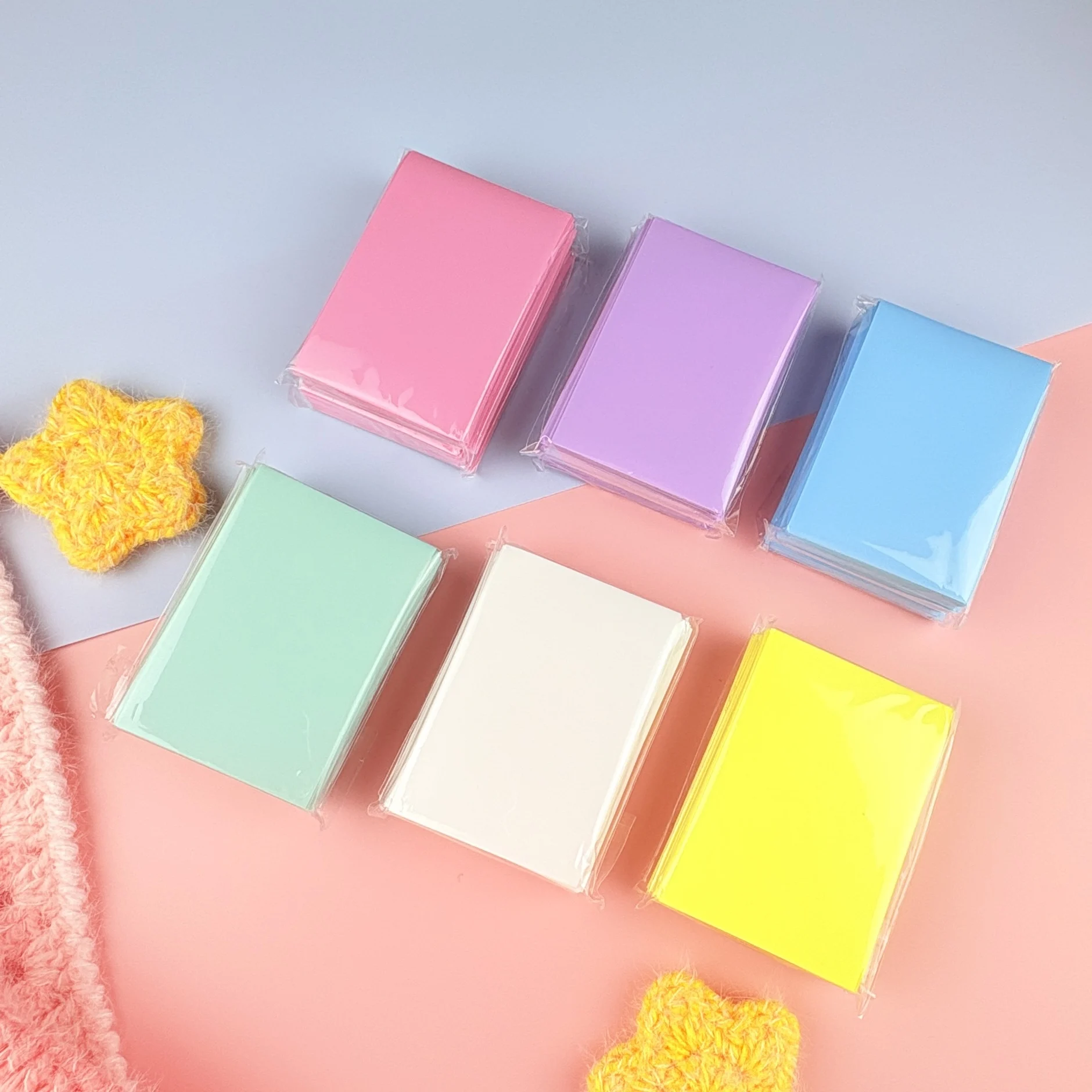 50-200pcs Card Sleeves 61x91mm 66x91mm Crystal Clear Soft Durable Protector for Kpop Idol Sports Game Trading Collectible Cards