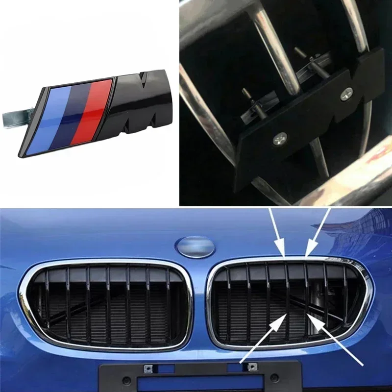 

3D M Emblem Car Front Grille Badge Accessories For BMW M E46 E90 E60 F10 G20 F30 F20 G15 G30 X1 X2 X3 X4 X5 X6 X7 G16 G08 G26
