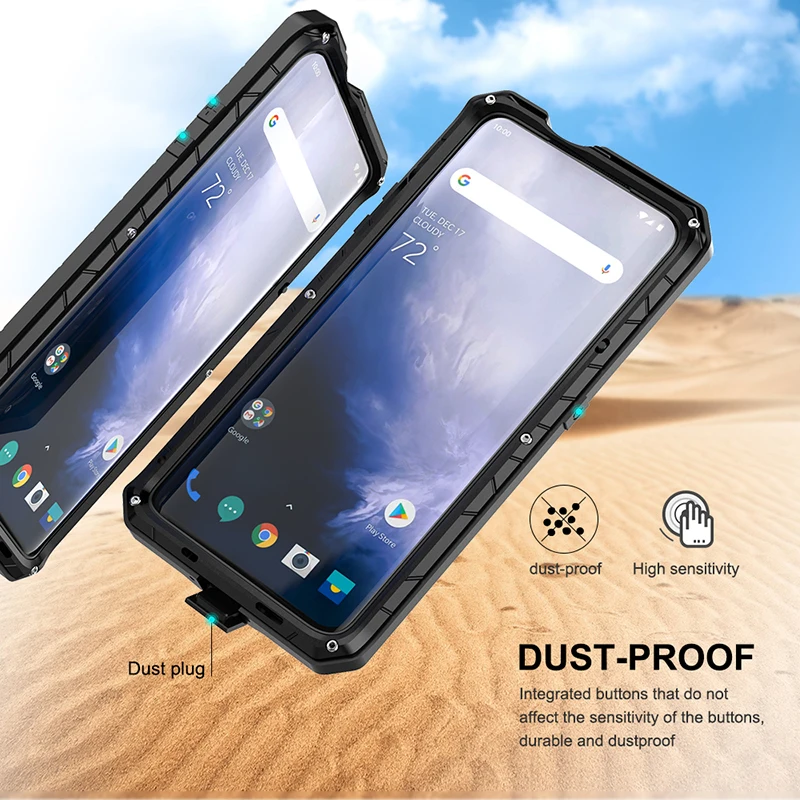 Imagem -06 - Imatch-case Original para Oneplus 7t Pro Resistente Metal Anti-queda Alumínio