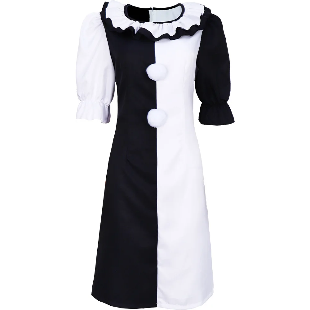 Terrifier 2 Art The Clown Cosplay Halloween Costume Mask Bloody Joker Suit Kids Adult Party Disguise Role Play Jumpsuit Outfit