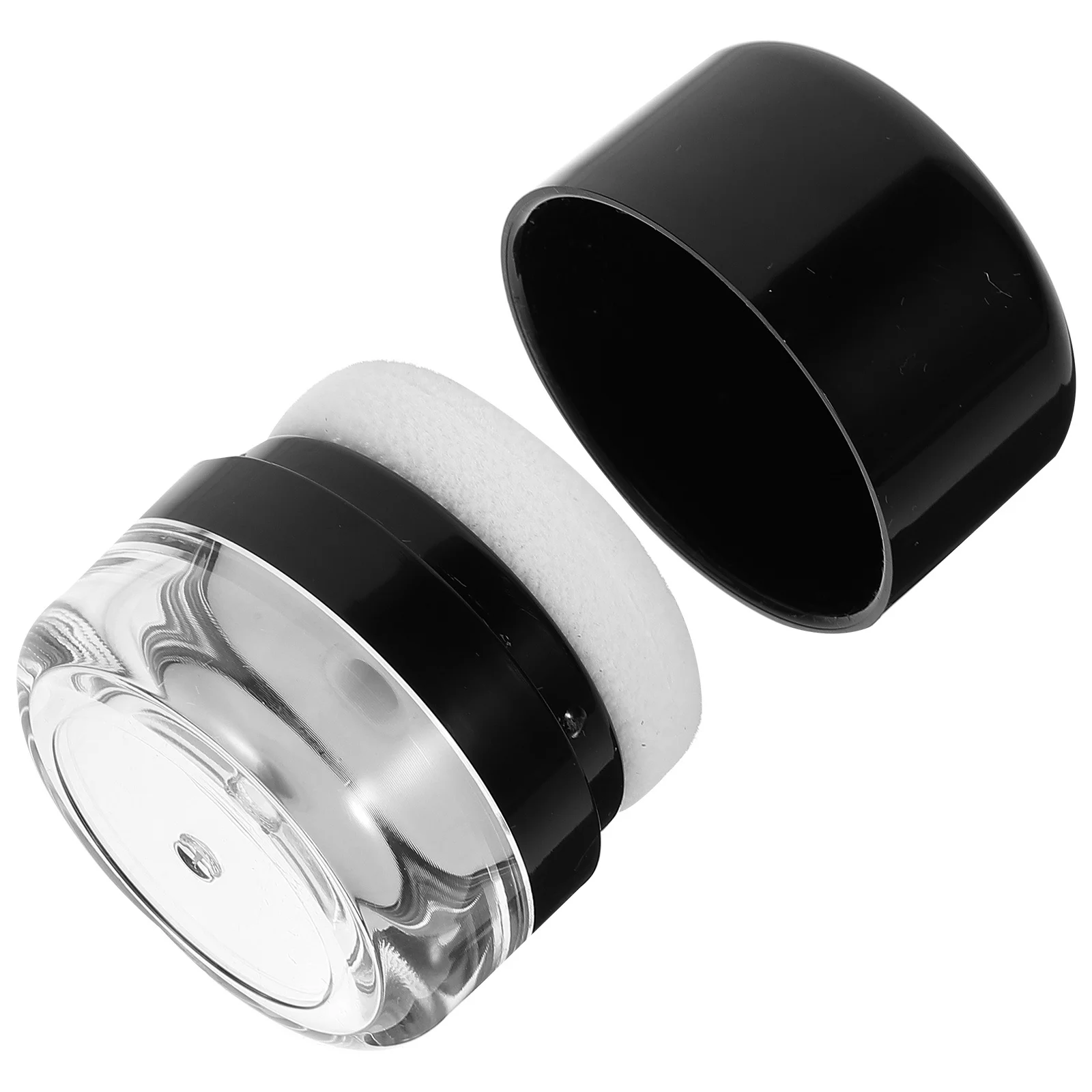 Powder Box Mini Plastic Containers With Lids Empty Travel Jars For Makeup Loose Powder Talc Sample Storage