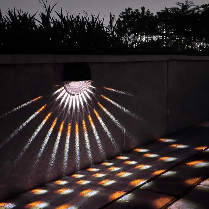 Solar Wall Lamp Outdoor Courtyard Balcony Decorative Light Terrace Balcony Atmosphere New Wall Washer