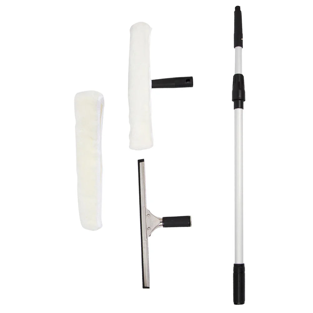 

Mirror Telescopic Window Cleaner Cleanser Cleaning Pole System Panel 120X15X15CM Rubber Windshield Squeegee Professional