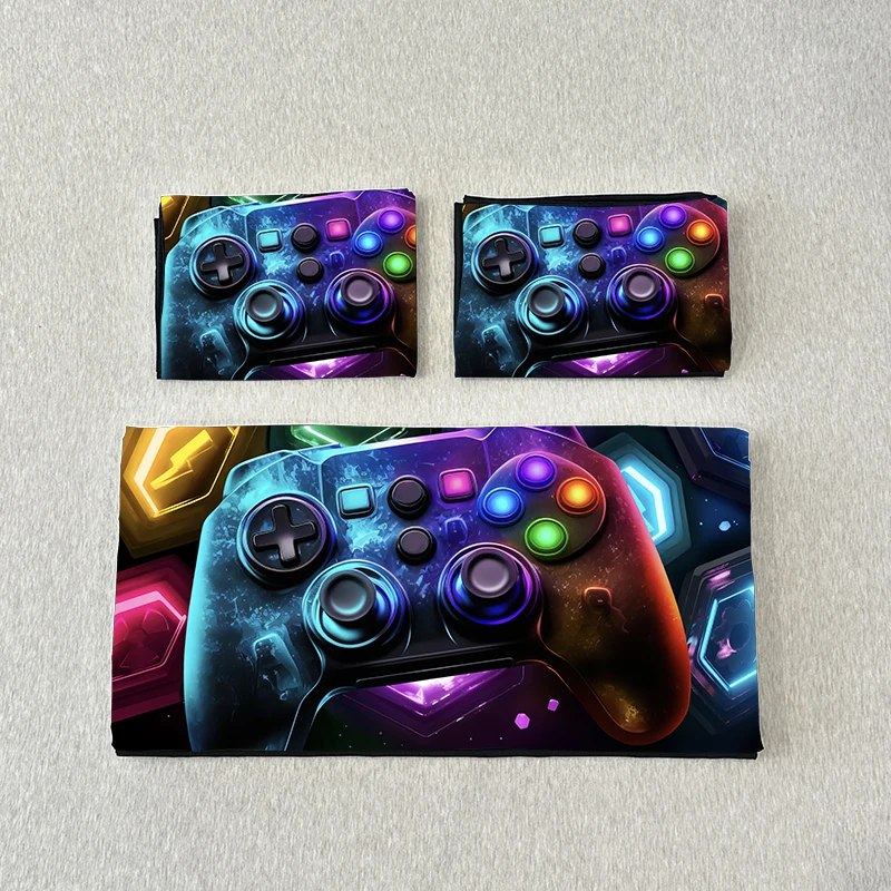 3PC Space Fragment Game Console Cover 1Duvet cover 2Pillowcases 100% Skin Friendly Polyester Comfortable Bedding No Padding